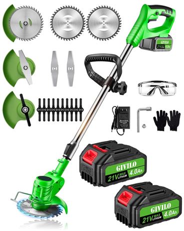 OFFSITE LOCATION Electric Weed Wacker Cordless, 21V Weed Cordless Eater Battery