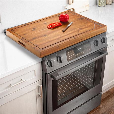 Acacia Noodle Board for Gas Stovetop - Wood Stove Top Covers for Electric Stove