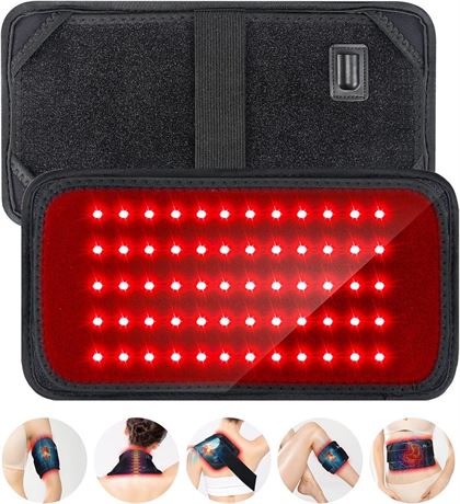 Red Light Therapy Belt, Red & Infrared Light Therapy Device Wrap Belt 660nm LED