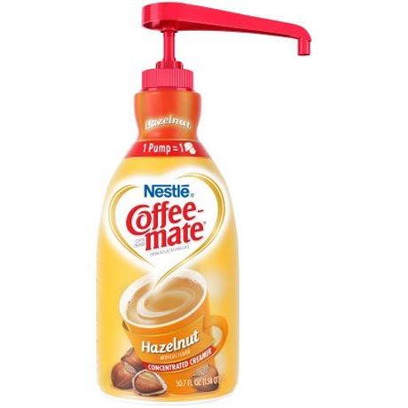 Nestl Coffee-mate Liquid Creamer, Hazelnut Flavor, 50.72 Oz Multiple Serve X 1