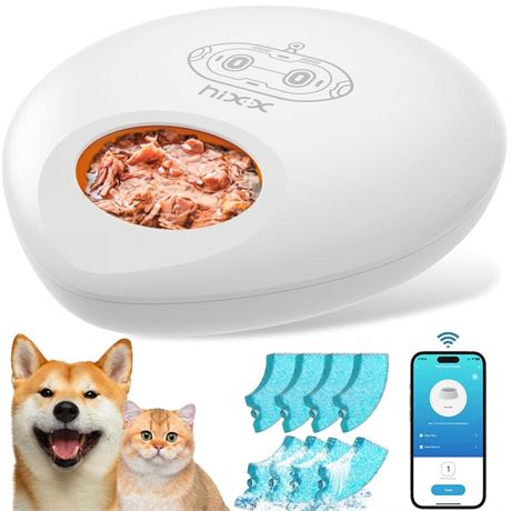 Automatic Wet Food Cat Feeder, 5-Meal Dispenser, WiFi APP Control, Fresh