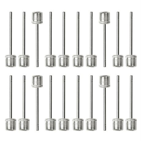 Unique Bargains 20Pcs Air Pump Needles for Ball, Stainless Steel Sports