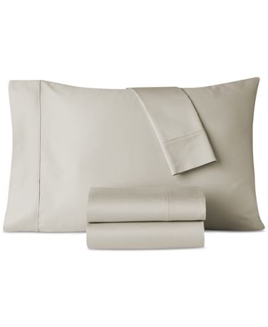 Heritage Home 800-Thread Count Cotton-Blend 4-Pc. Sheet Set, Full - Light Grey