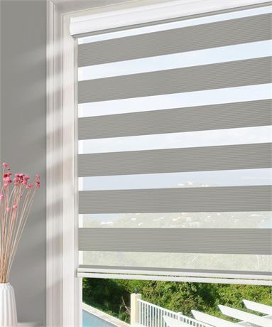 Homebox Shades for Indoor Windows, Zebra Roller Window Blinds Light Filtering