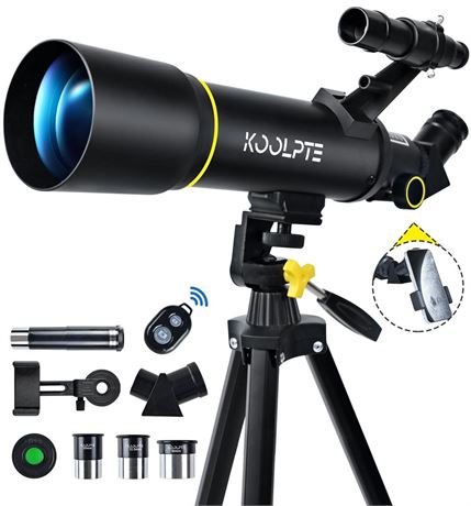 Telescope, 70mm Aperture 400mm AZ Mount Astronomical Refracting Telescope