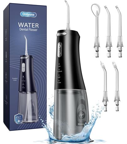 Onlyone Water Dental Flosser Pick for Teeth, 300ML Portable Oral Irrigator,