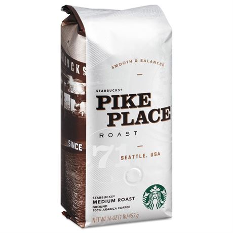 Starbucks  SBK12411954  Pike Place Ground Coffee  1 Each