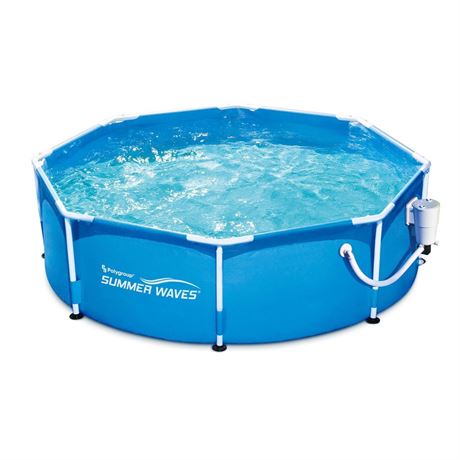 (Open Box) Funsicle 8'x30" Outdoor Activity Round Frame Above Ground Swimming
