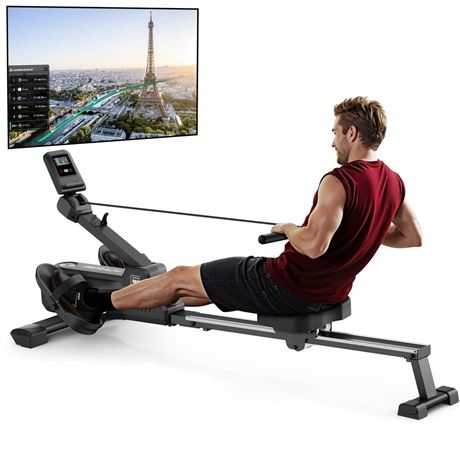 MERACH Foldable Rowing Machines for Home, Magnetic Rowing Machine with