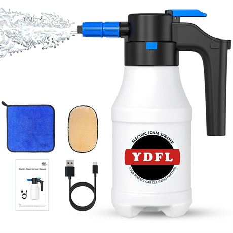 Electric Foam Sprayer with USB, Electric Pressurized Foam Sprayer for Car