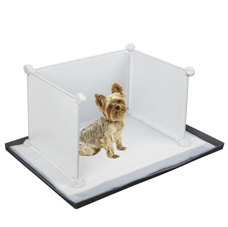 Dog Litter Box with High Walls,Indoor Dog Potty for Small Dogs Like Chihuahuas