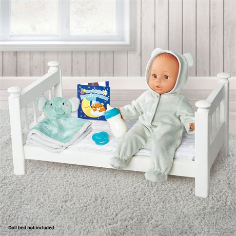 My Sweet Love Bedtime Baby Doll Play Set, Grey Outfit, 14-inch Doll, 6 Pieces