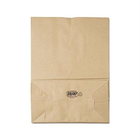 General Grocery Paper Bags, 75 Lbs Capacity, 1/6 Bbl, 12"w X 7"d X 17"h, Kraft,