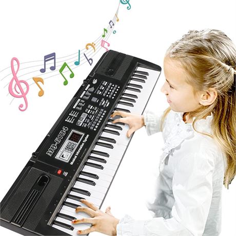 Digital Music Piano Keyboard 61 Key - Portable Electronic Musical Instrument