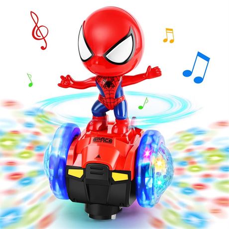 Toys for Boys 4-6,Dancing Robot Sensory Toy Car with Colorful Flashing Lights &