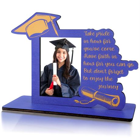 2024 Graduation Picture Frame, Class of 2024 Black Wooden Graduation Photo