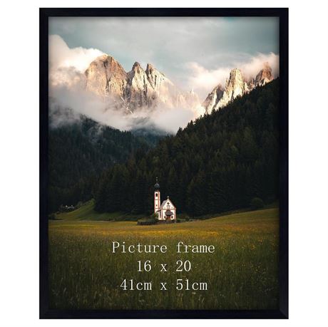 Giftgarden 16x20 Picture Frame Black, 16 by 20 Thin Poster Photo Frame for Wall