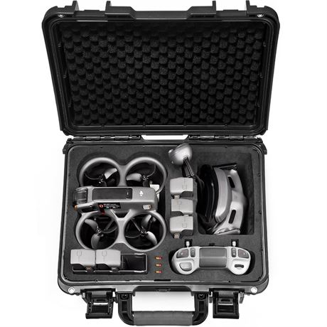 Lekufee Waterproof Hard Carrying Case for DJI Avata 2,Fly More Combo,Goggles