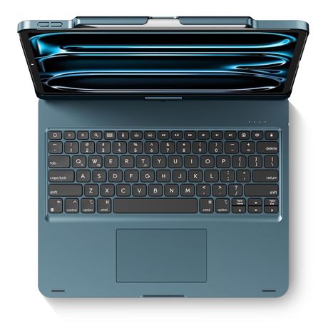 edaiser Swivel Keyboard Case for iPad Air/Pro 13" & 12.9" 3rd-6th Gen Blue |