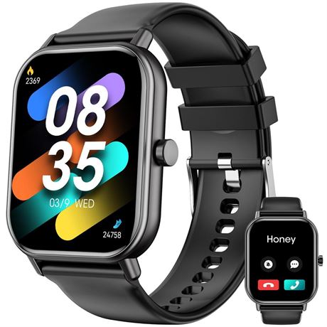 Smart Watch (Answer/Make Calls), 2024 Newest 1.85" Smart Watches for Men Women