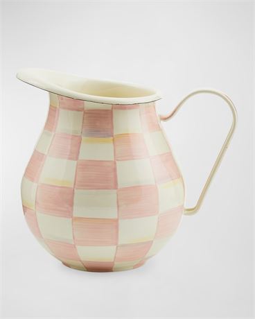 Mackenzie-Childs Rosy Check Pitcher