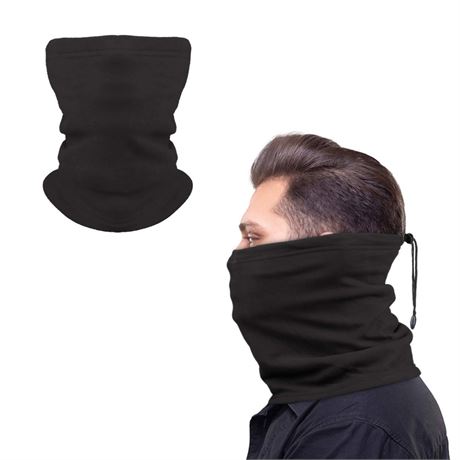 Neck Gaiter Face Covering Sleeve Wrap, Men Women Adult Thick Fleece Gators