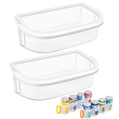 (2 PACK) UPGRADED WPW10289497 Refrigerator Door Bin Shelf Compatible with