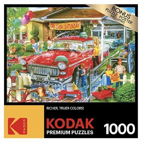Cra-Z-Art Kodak 1000-Piece Car Wash Saturday Jigsaw Puzzle