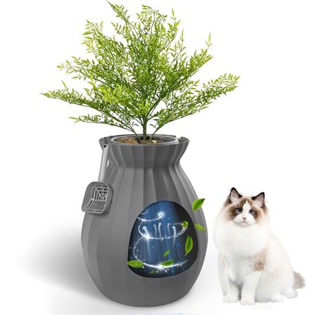 OFFSITE Hidden Litter Box, NCDCNI Extra Large Cat Plant Litter Box with Odor