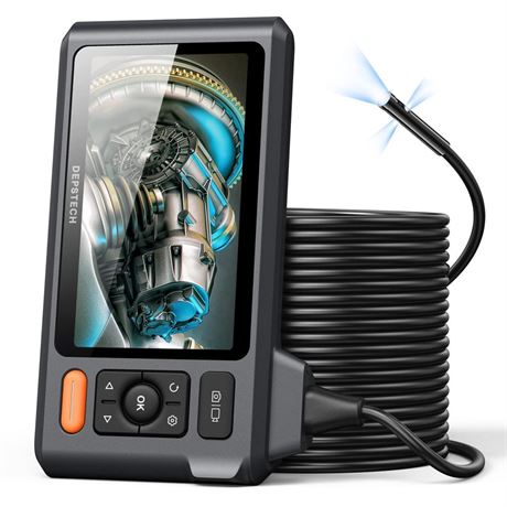 OFFSITE Triple Lens Sewer Inspection Camera with 50FT Semi-Rigid Cable,