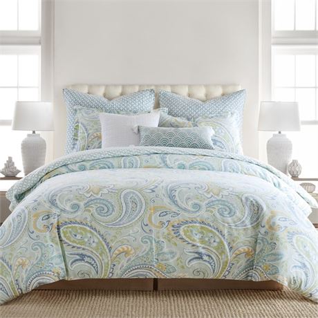 Levtex Home - Cortona Paisley Comforter Set - King Comforter (106 x 94in.) +