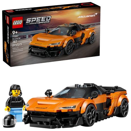 LEGO Speed Champions McLaren W1 Race Car Toy for Boys & Girls, Ages 9+ -