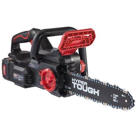 Hyper Tough 20V 4.0Ah Battery Powered 12  Brushless Chainsaw  HT22-401-03-03