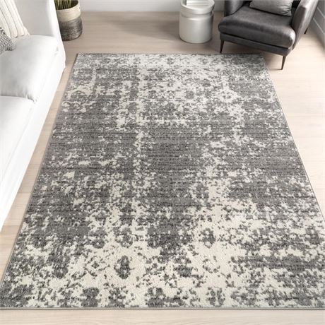 NuLOOM Deedra Modern Abstract Area Rug, 8' 2" x 11' 6", Grey 8' x 12' Deedra