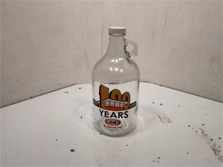 A&W 100 years glass jug