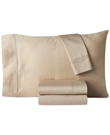 Heritage Home 800-Thread Count Cotton-Blend 4-Pc. Sheet Set, Full - Tan