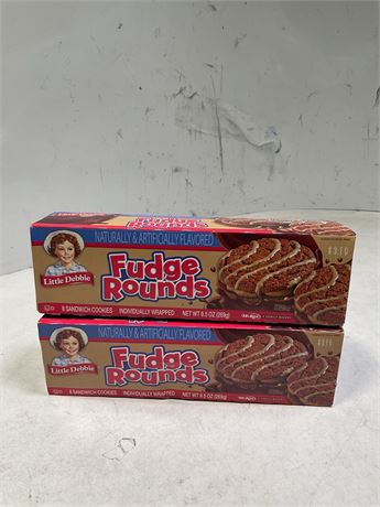 Little Debbie Snacks Fudge Rounds, 8ct (2PACK)
