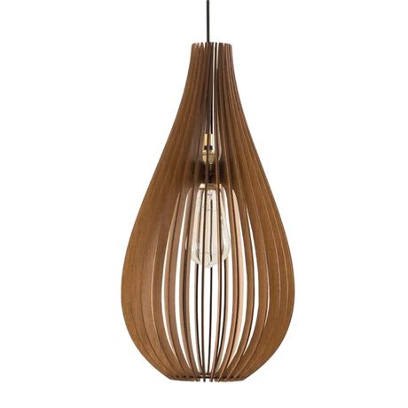 DROP Wood Pendant Light | Wood Light Fixture | Ceiling Light Fixture | Mid