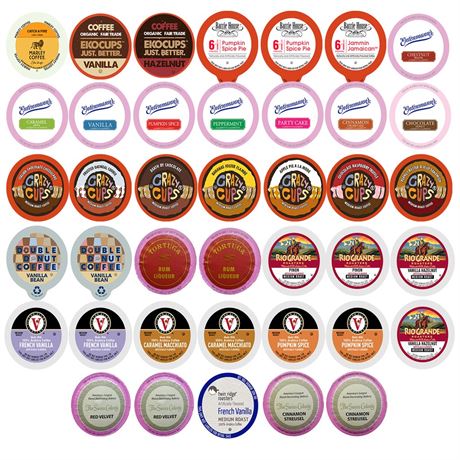 Flavored Coffee Single Serve Cups for Keurig K Cup Brewers Variety Pack Sampler