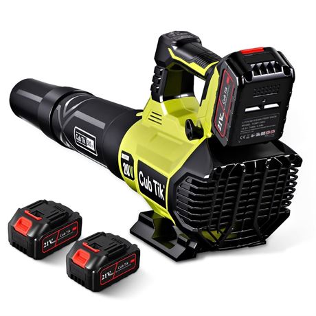 Leaf Blower Cordless with 2x4.0AH Batteries and Charger 580CFM 160MPH Electric
