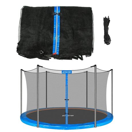 Trampoline Replacement Safety Enclosure Net for 6 Straight Poles Round Frame