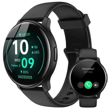 Smart Watch for Men Women Answer/Make Calls/Quick Reply, Samsung Android iPhone