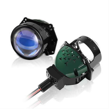 3.0 Inch Bi-LED Projector Lens with High Low Beam - 110W/pair 20,000LM 6000K
