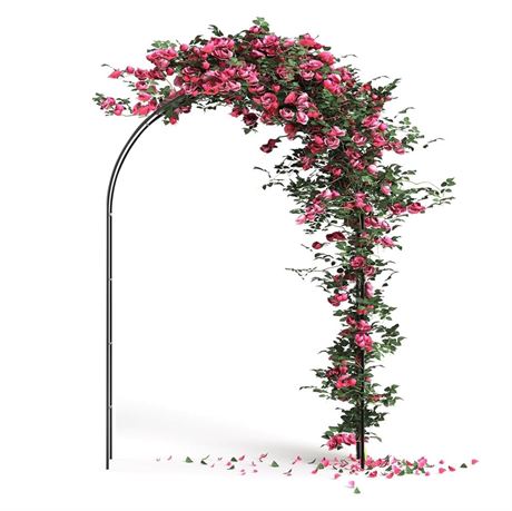 DOEWORKS Wedding Arch Stand, Party Show Backdrop Arch Frame, Garden Metal