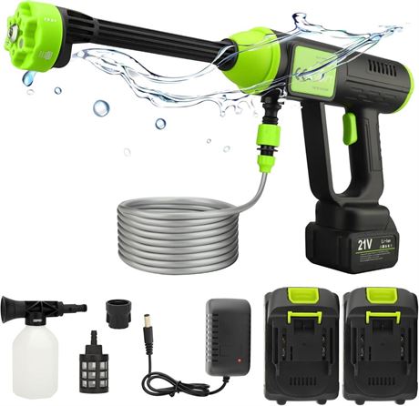 Cordless Pressure Washer Portable Power Washer for Car with Brushless Motor and