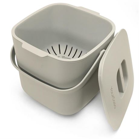 YourCasa® Compost bin kitchen counter with lid -1.85 Gallon - Countertop