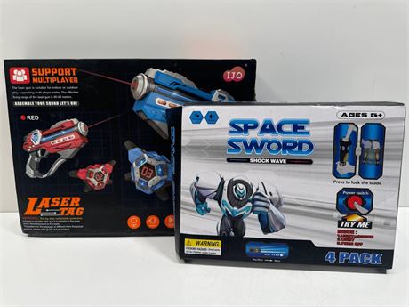 OFFSITE LAZER TAG & SPACE SWORDS CHILDREN’S TOYS