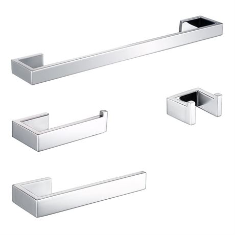 BAGNOLUX Bathroom Hardware Set, Bath Towel Holder Set SUS304 Stainless Steel,