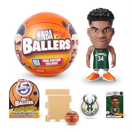 5 Surprise NBA Ballers by ZURU Surprise Unboxing Basketball Collectible Sports