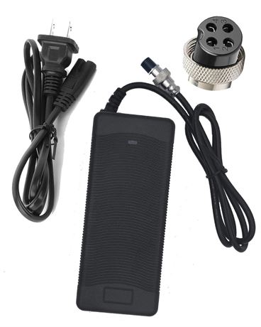 Electric Scooter Charger 4 Prong for Ninebot S/S-MAX/Mini PRO/Mini lite, 63V 2A